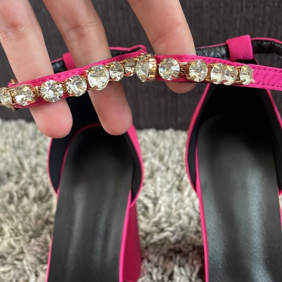 Satin platform heels - Picture 3 of 8